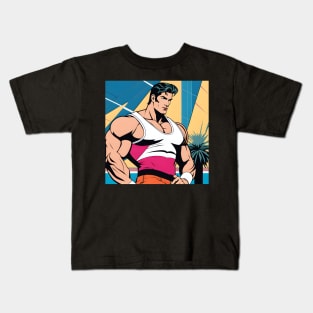 BEEFCAKE 80s Nagel Style Kids T-Shirt